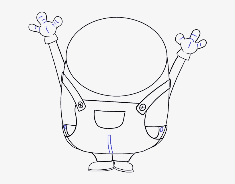 How To Draw Bob The Minion - Minions Drawing, transparent png #250271