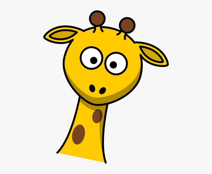 Cartoon Giraffe Head Clip Art Library Png - Giraffe Face Drawing Cartoon, transparent png #250286