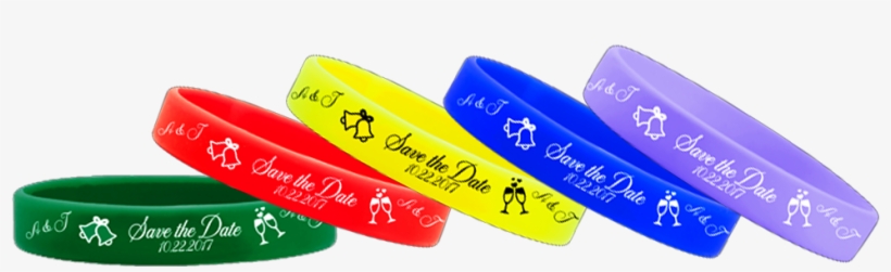 1/2 Inch Silicone Wedding Wristbands Save The Date - Save The Date, transparent png #250515
