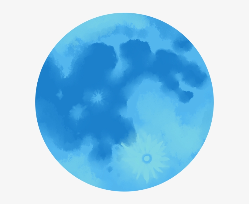 Blue Moon Png - Blue Full Moon Png, transparent png #250609