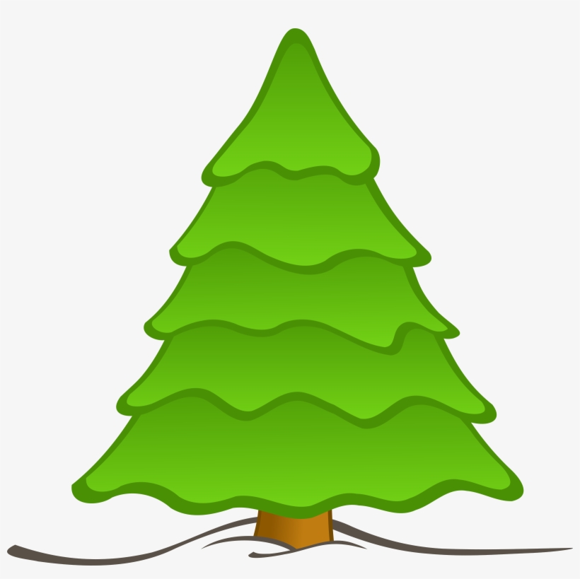 Filigree - Plain Christmas Tree Clip Art, transparent png #250854