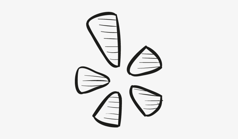 Yelp Draw Logo Vector - Social Media, transparent png #250878