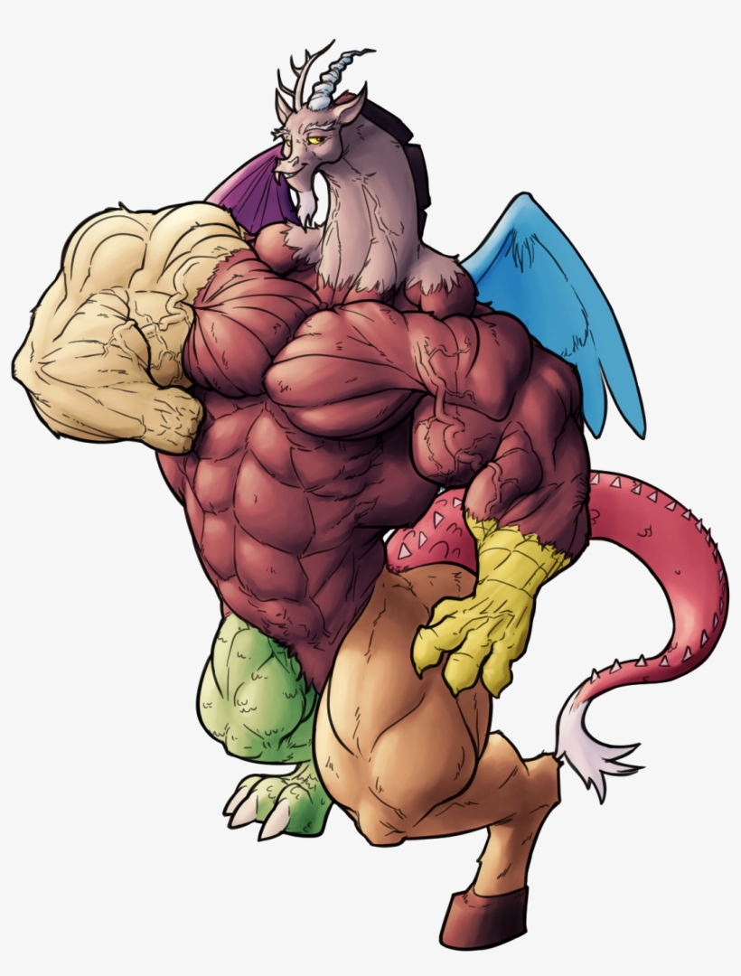 Buff Discord - Mlp Discord Muscle, transparent png #250929
