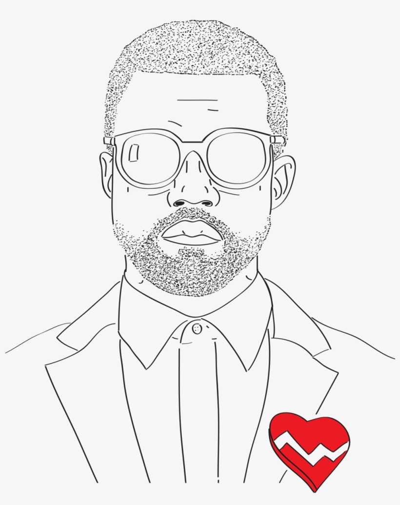 Kanye West Face - Kanye West, transparent png #251043