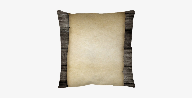 Old Wanted Paper Or Parchment Pinned By Nail To Grunge - Cushion, transparent png #251355