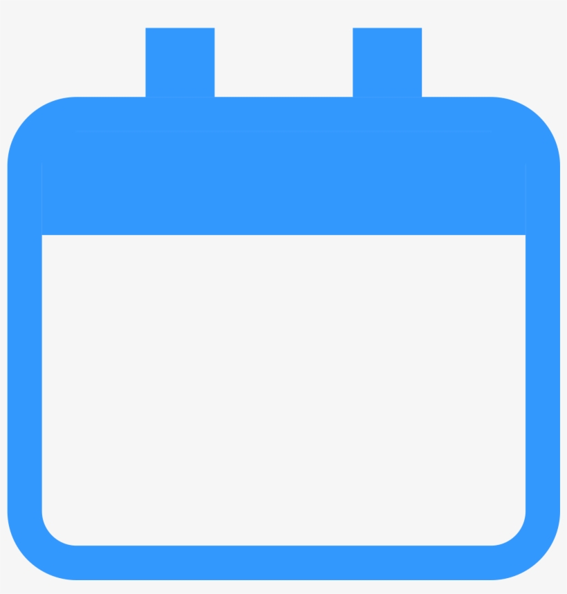Calendar Blank Png - Blue Calendar Icon Png, transparent png #251522
