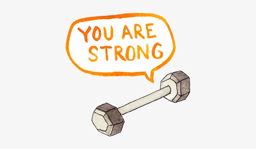 Encouragements Messages Sticker-8 - Weights, transparent png #251683