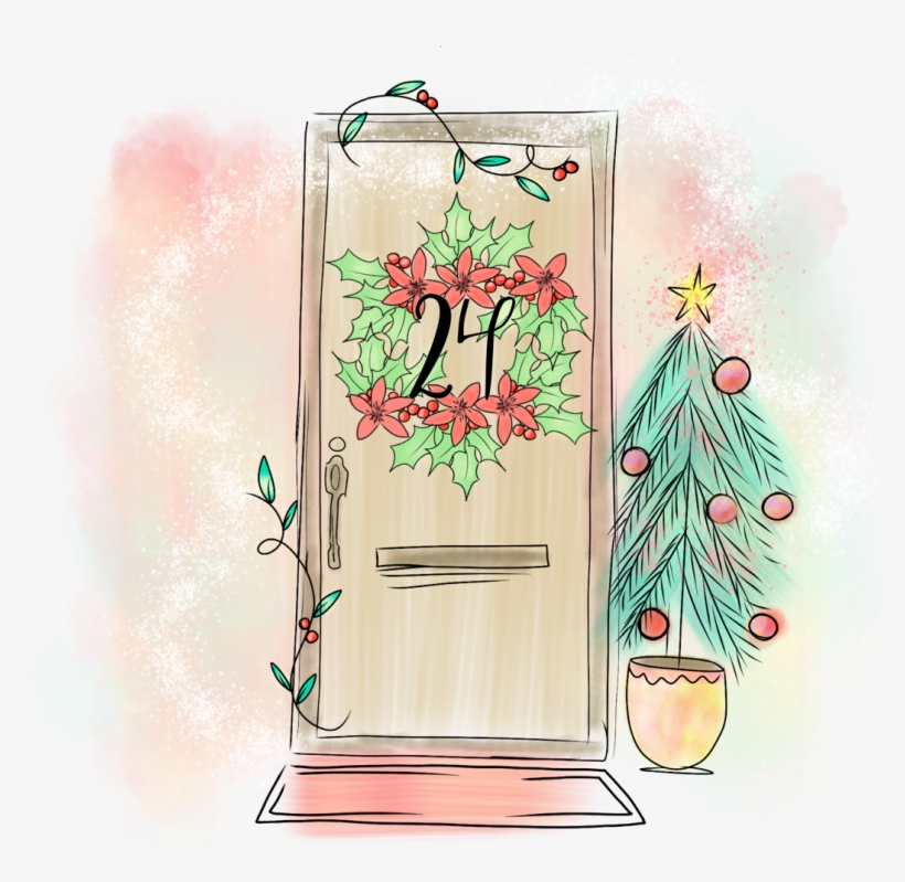 The Door Is A Bit Different This Year - Calendar, transparent png #251780