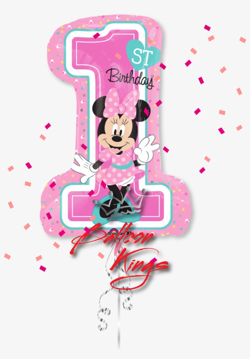 1st Birthday Minnie Mouse Shape - 1st Minnie Mouse, transparent png #251805