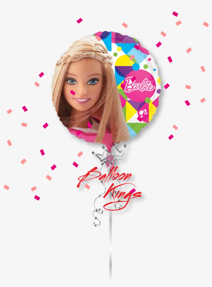 Barbie Round - 18 Inch Barbie Sparkle Foil Balloon (1), transparent png #251826