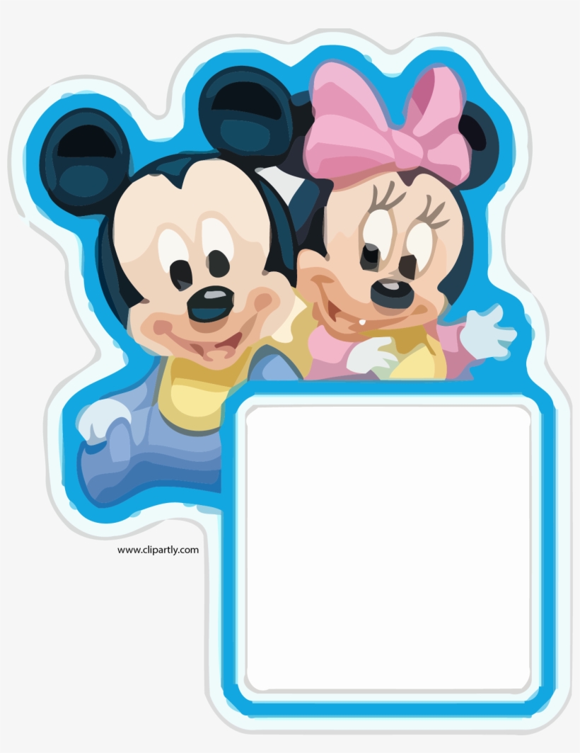 Mickey Minnie Picture - Mickey And Minnie With Borders, transparent png #251868
