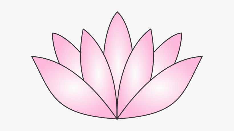 Pink Lotus Lily Clip Art At Clker - Lily Pad Flower Cartoon, transparent png #251889
