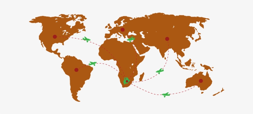 Find A Travel Agent Or A Tour Operator - World Map Plain Blue, transparent png #251961