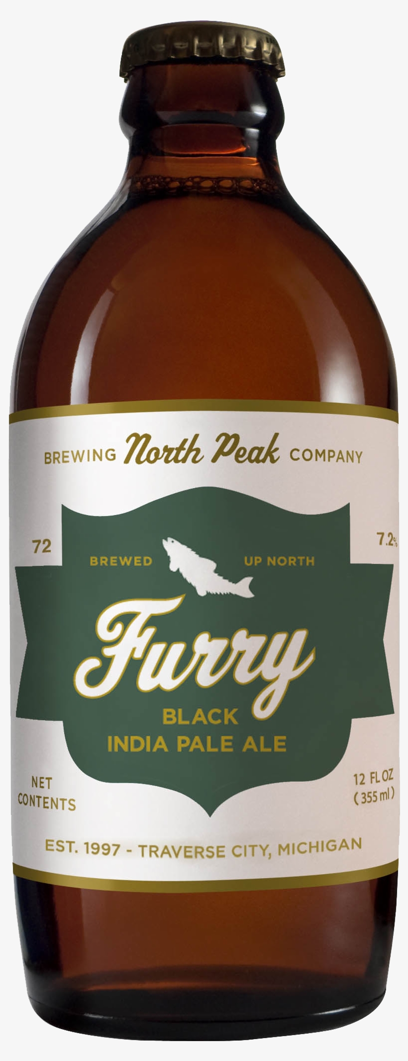 North Peak Furry Bottle - North Peak Furry Black Ipa, transparent png #252301
