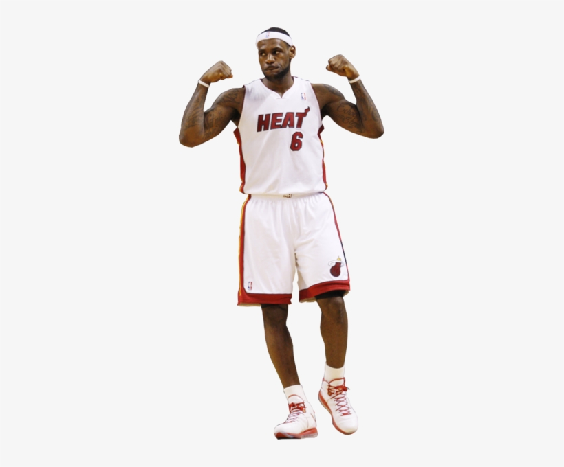 New Lebron James Full Body No Floor Miami Heat - Lebron James Heat Png, transparent png #252325