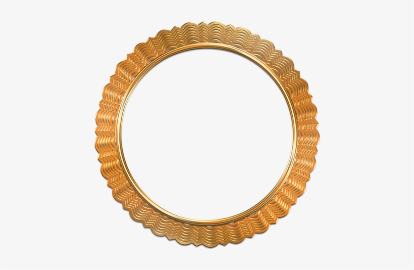 Antique Gold Photo Frame Png Image - Oval Antique Photo Frames, transparent png #252391