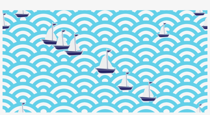 This Free Icons Png Design Of Blue Wave With Yacht, transparent png #252462
