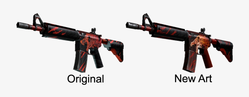 Csgo Old Howl Vs New Howl - M4a4 Howl Price, transparent png #252516