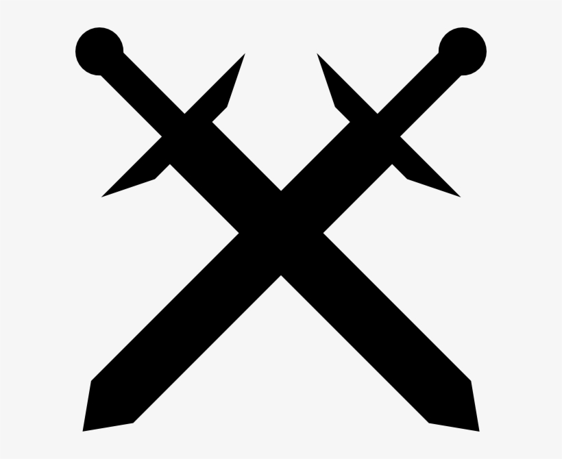 Crossed Swords Emoji coloring page