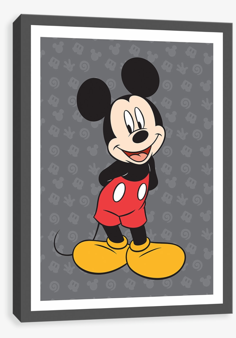 Mickey Gray Pattern - Mickey Mouse, transparent png #253472