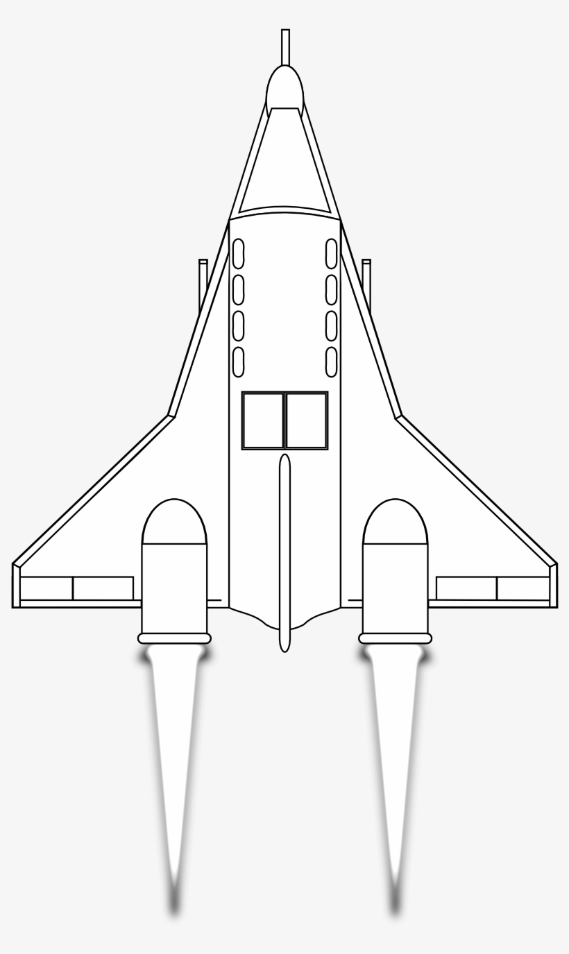 Spaceship Clipart Black Background - Spaceships In Space Invaders, transparent png #253533