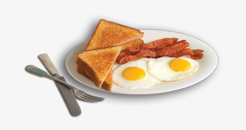 Transparent Images Pluspng Classic - 2 Eggs Bacon And Toast, transparent png #253597