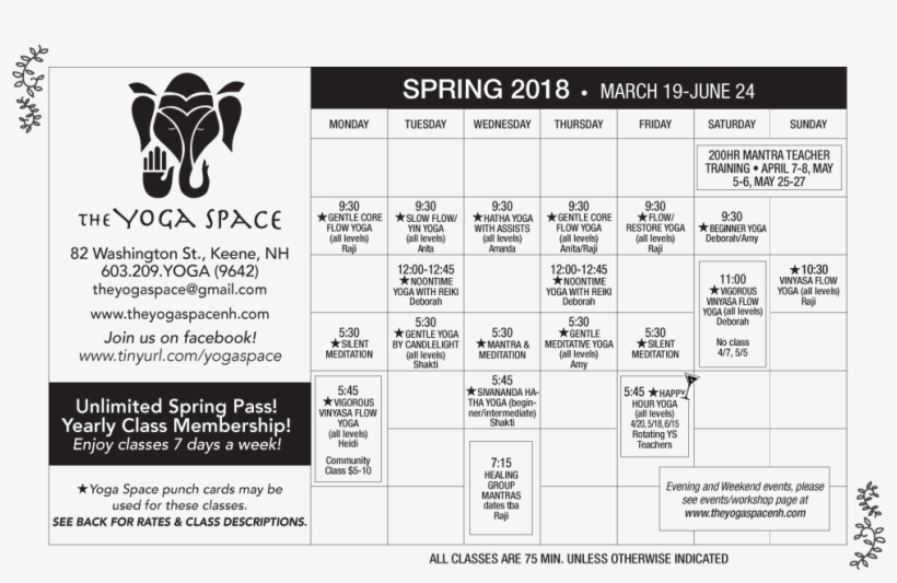 Spring 2018 Png - The Yoga Space Northwest, transparent png #253939