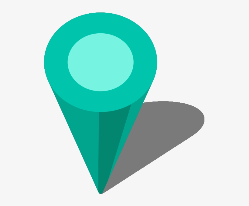 Location Map Pin Turquoise Blue7 - Turquoise Location Pin Icon Png, transparent png #254024