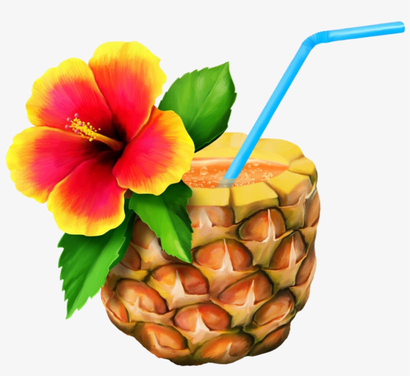 El Png Moana And Aloha Tropical - Hawaiian Pineapple Clip Art, transparent png #254422