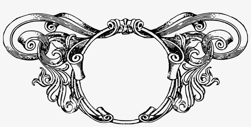 Vintage Ornate Circle Frame - Vintage Borders, transparent png #254470