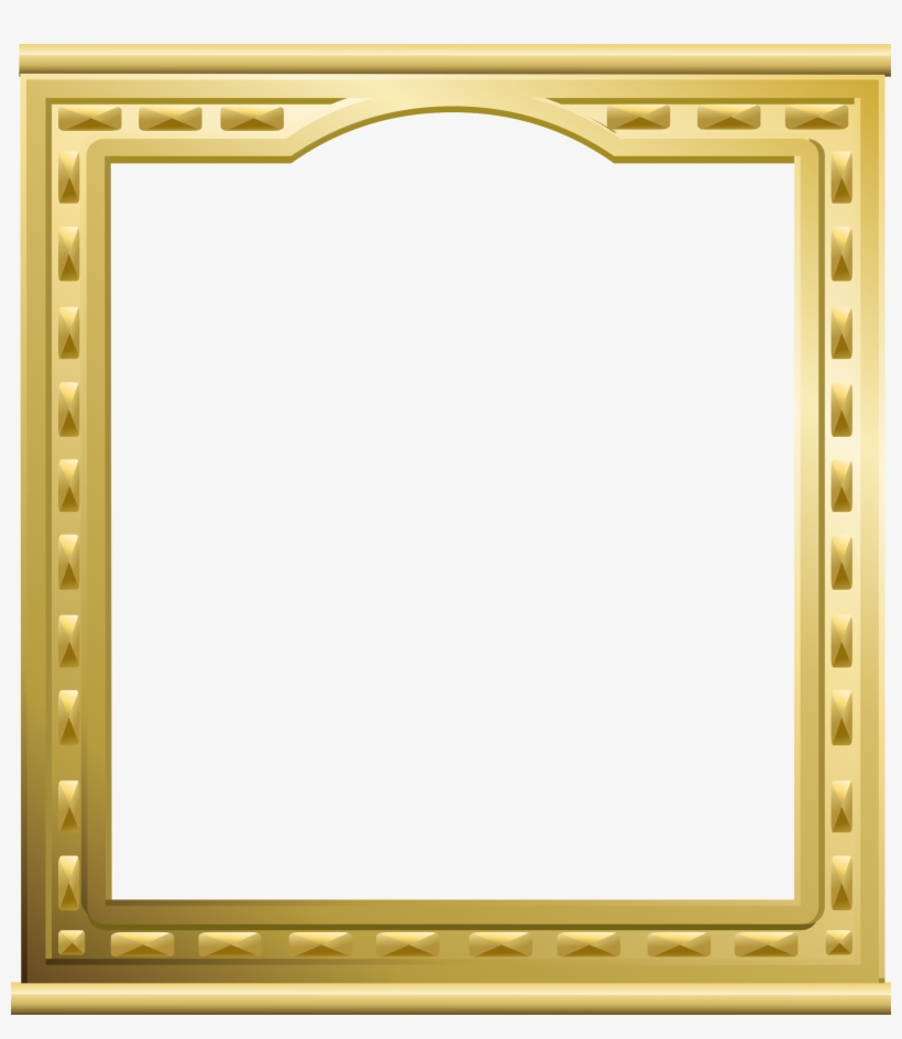 Gold Frame A4 Clipart Picture Frames Gold Decorative - Gold Frame A4 Png, transparent png #254738