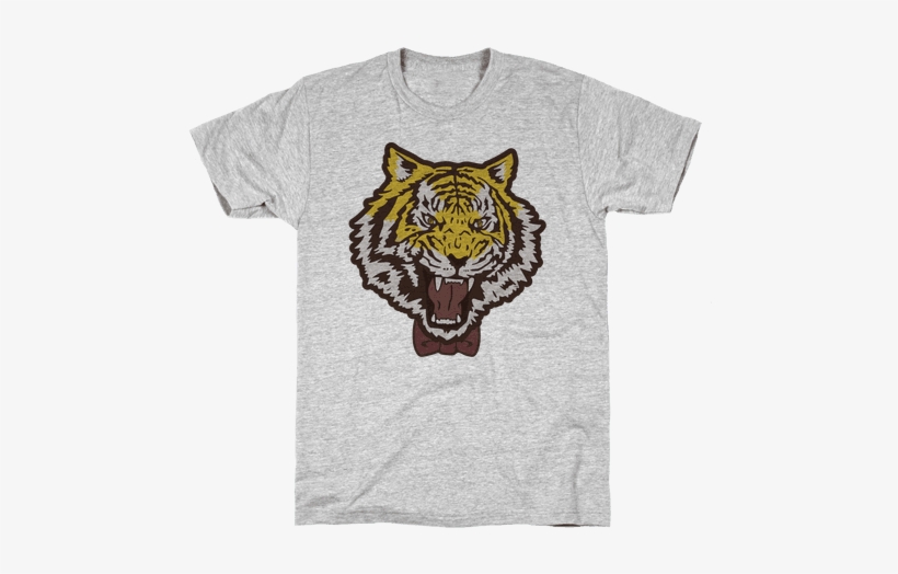 Tiger In A Bow Tie Mens T-shirt - Monet T Shirt, transparent png #254906