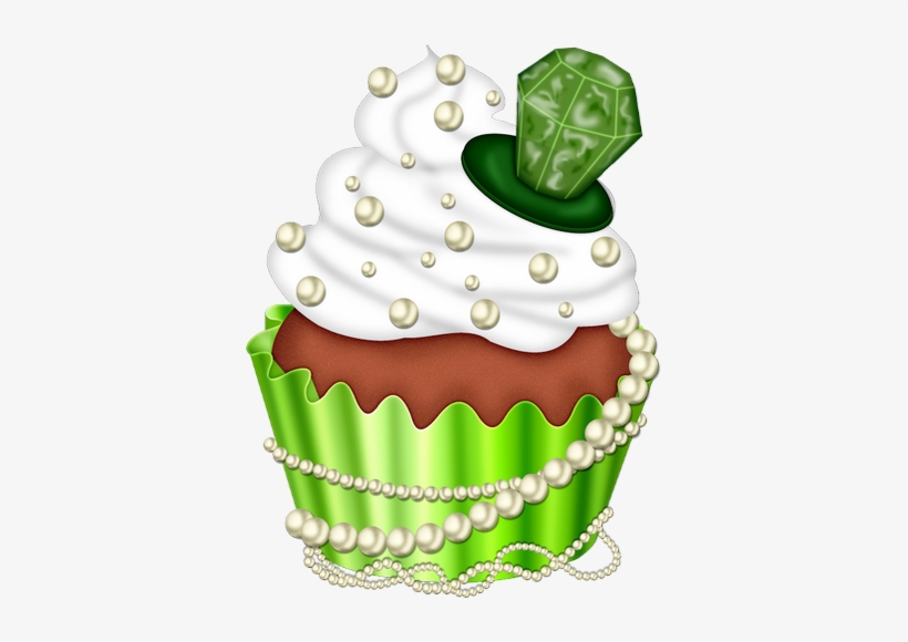 Cupcake Vert ♧ Green Cupcake Png ♧ - Saint Patrick, transparent png #254907
