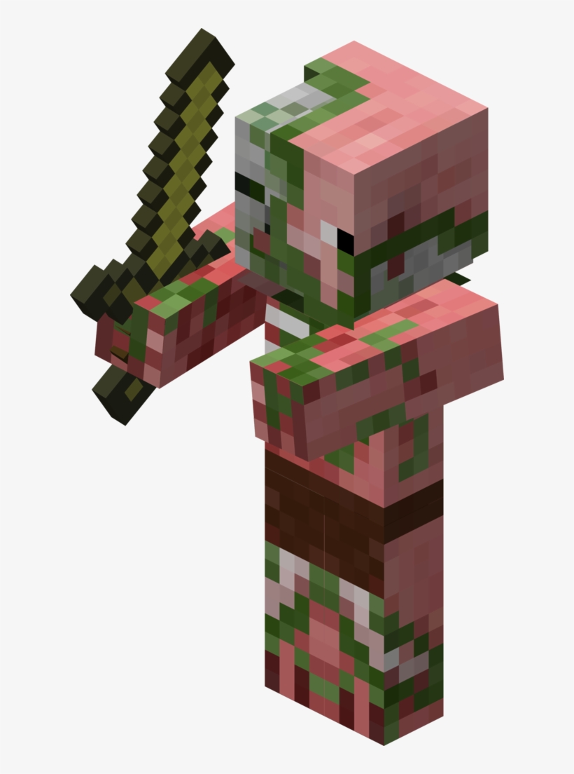 Minecraft Zombie Pigman, transparent png #255547