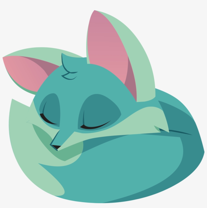 Sleeping Fox - Wiki, transparent png #255647