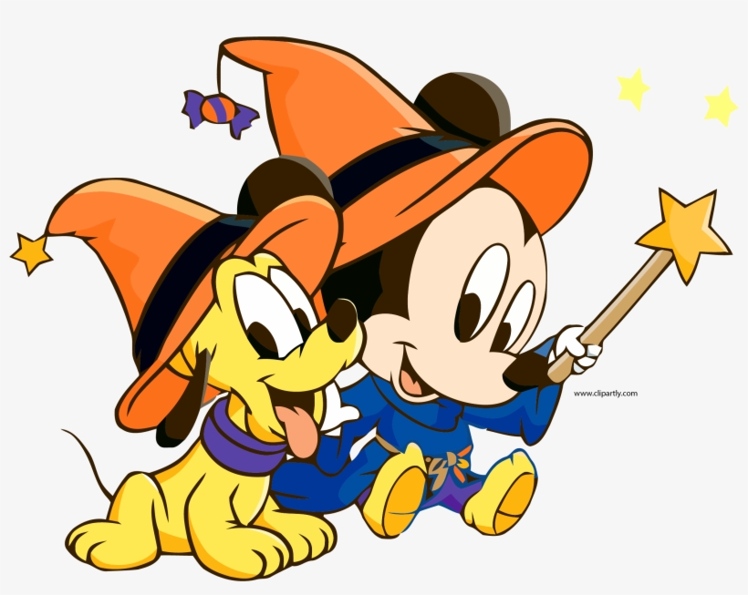 Halloween Baby Mickey Pluto Clipart Png - Baby Mickey Mouse Halloween, transparent png #255800