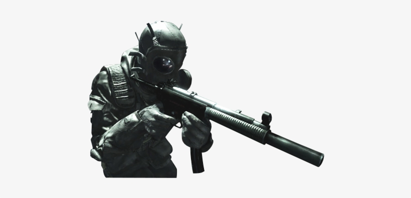 Cod Gasmask Sas Soldier - Activision Call Of Duty 4 Modern Warfare, transparent png #256092