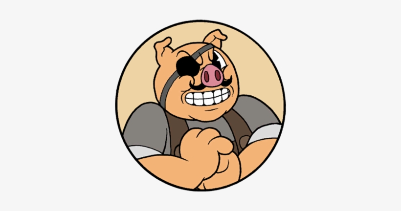 Other Characters - Cuphead Pig, transparent png #256414