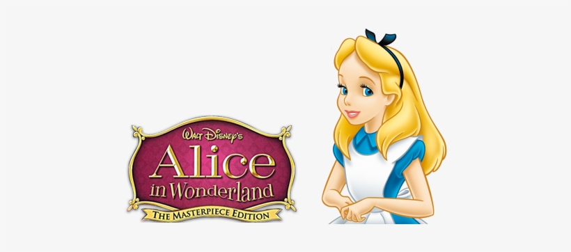 Alice In Wonderland Movie Image With Logo And Character - Alice's Adventures In Wonderland Alice, transparent png #256564