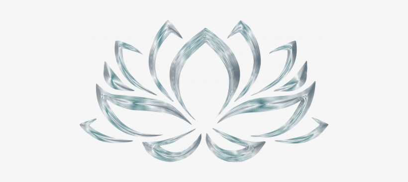 Silver Lotus Flower Symbol For Wallpaper - Lotus Flower Transparent Background, transparent png #256585