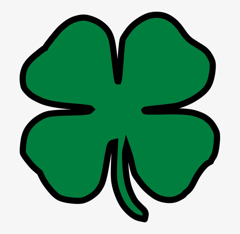 Clover Png Transparent Free Images - Four-leaf Clover, transparent png #256738