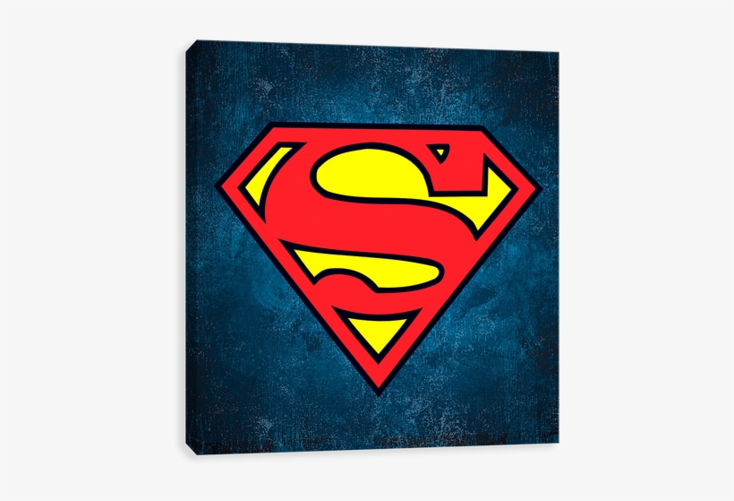 Superman Logo On Texture Square - Mothers Day Message, transparent png #256896