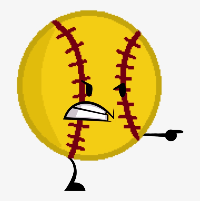 Softball Pose - Bfdi Softball - Free Transparent PNG Download - PNGkey