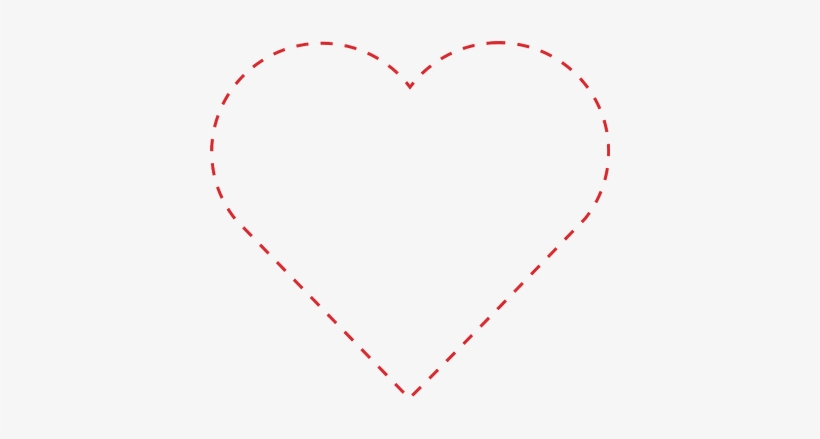 Heart Outline Dotted - Heart, transparent png #257083