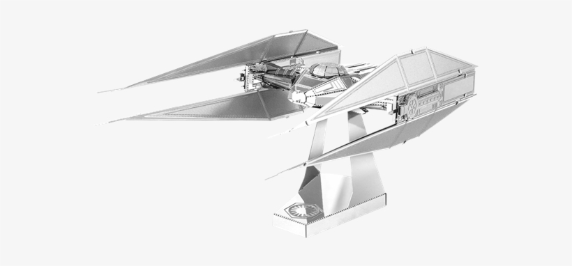 Metal Earth Star Wars Kylo Ren's Tie Silencer, transparent png #257157