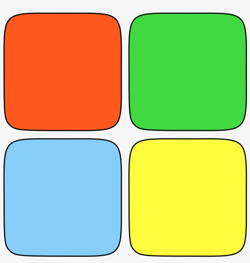 Own Windows Logo - Four Colored Window, transparent png #257218
