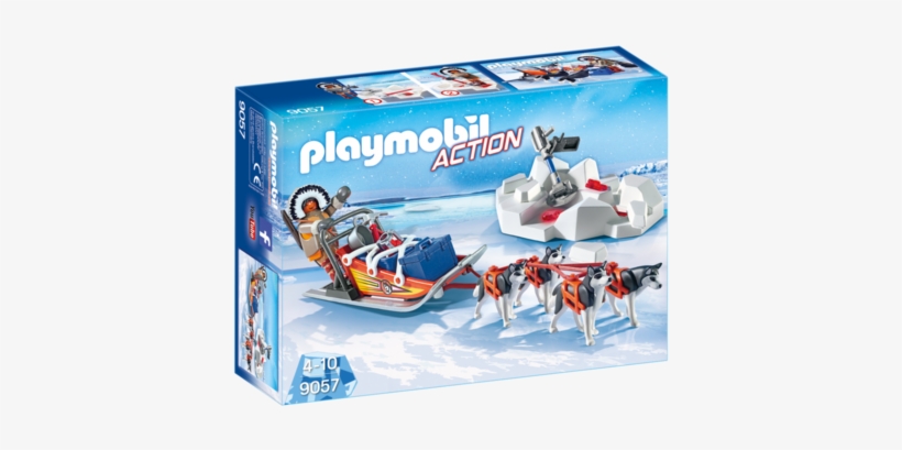 Playmobil 9057 - Husky-drawn Sled - Playmobil 9057 Dog Sled, transparent png #257603