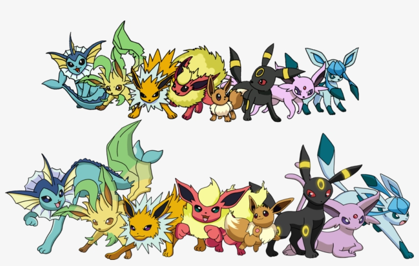 Eevee Team - Pokemon Eeveelutions, transparent png #257619