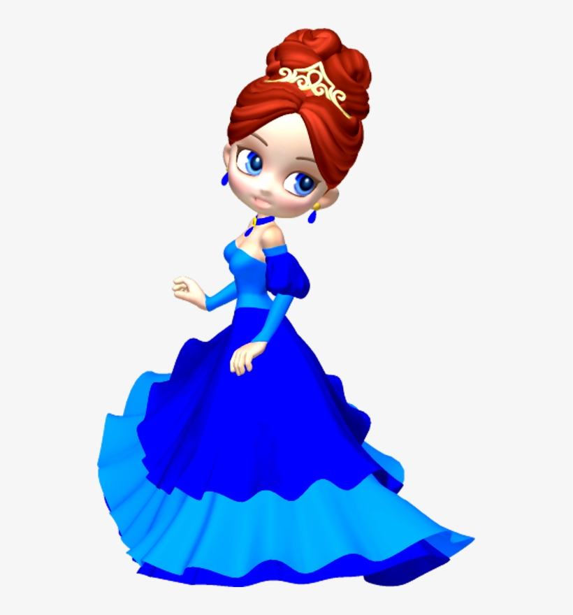 In Blue Poser Png By Clipartcotttage On - Princess Clipart Png, transparent png #257686