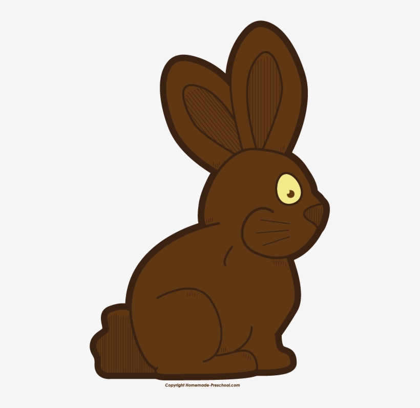 Cute - Chocolate Easter Bunny Clipart, transparent png #257753